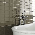 Metro Khaki Ceramic Brick Tile (200x100mm) | Go Tiles