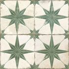 Hydra Embossed Sage Green Patterned Ceramic Tile (450x450mm) | Go Tiles