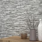 Athens Grey Textured Stone Porcelain Tile (890x320mm) | Go Tiles
