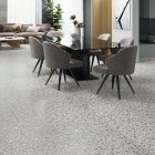 Santiago Grey Terrazzo Stone Porcelain Tile (1000x1000mm) | Go Tiles